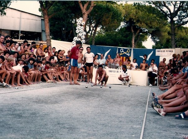 Torneo de petanca celebrado en el camping Albatros de Gavà Mar